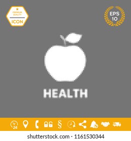 Apple - halftone logo.