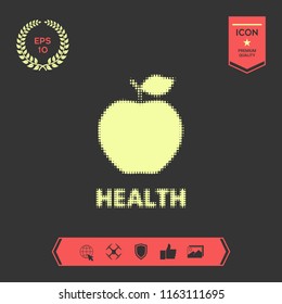 Apple - halftone logo.