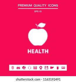 Apple - halftone logo.