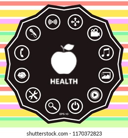 Apple - halftone logo.