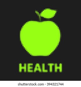 Apple - halftone logo.