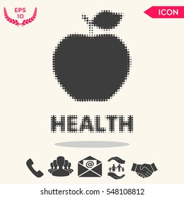 Apple - halftone logo.