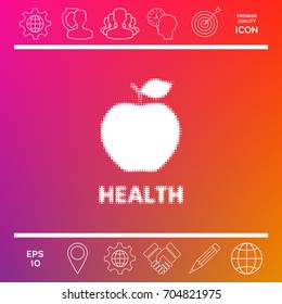 Apple - halftone logo.