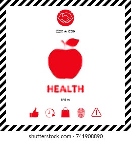 Apple - halftone logo.