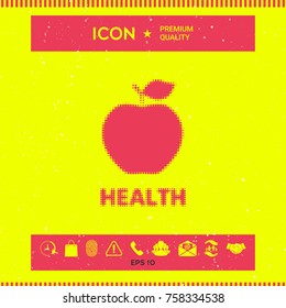 Apple - halftone logo.