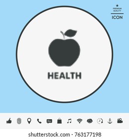 Apple - halftone logo.