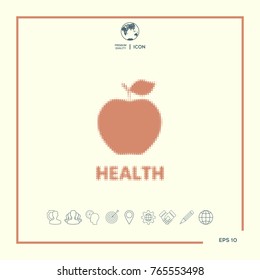 Apple - halftone logo.