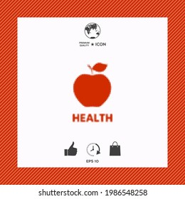Apple - Halbtonlogo. Element für Ihr Design