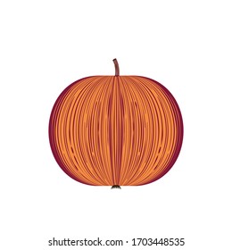 Apfel - handgezeichnete Vektorillustration Illustration einzeln auf Weiß. Flaches Farbdesign.