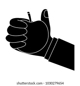 apple hand hold icon image 