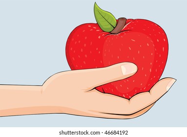 Apple in Hands