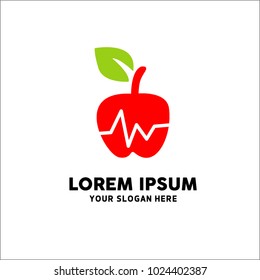 Apple health logo template