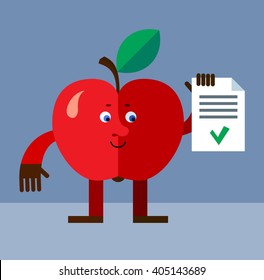 Apple  holding check list. 