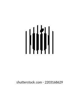 apple home house gate logo design