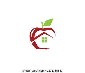 Logo-Symbol für Apple Home Logo Design Symbol flache Vektorvorlage.