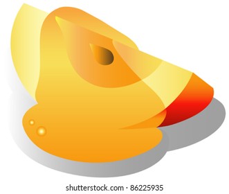 Apple with honey.