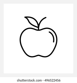 out line picture of apple