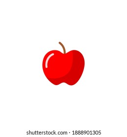 Apple icon. Bakery icon. Simple, flat, color.