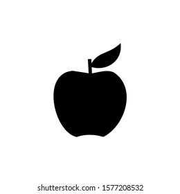 Apple icon. Black icon on white background.