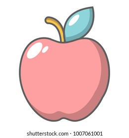 Apple icon. Cartoon illustration of apple vector icon for web