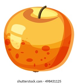 Apple icon. Cartoon illustration of apple vector icon for web