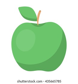 Apple icon cartoon. Singe fruit icon from the food collection.