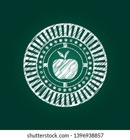 apple icon with chalkboard texture