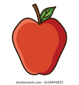 apple icon with colored style