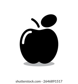 Apple icon. Colored vector illustration.