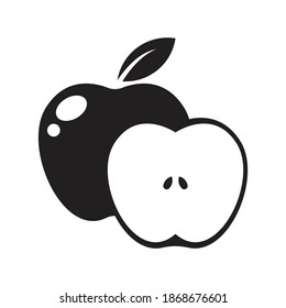 Apple icon design. Apple fruit. isolated on white background