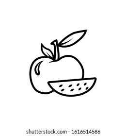 apple icon.  Design template vector