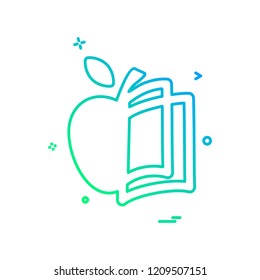 Apple icon design vector