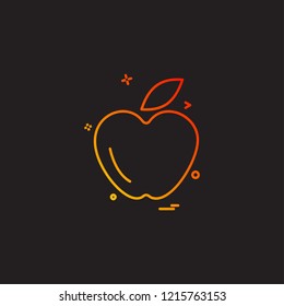 Apple icon design vector