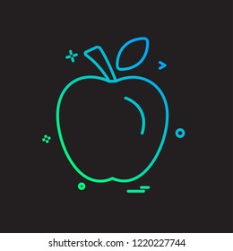 Apple icon design vector