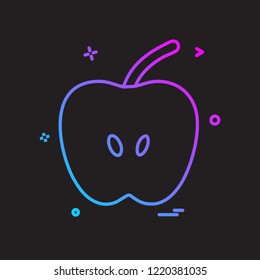 Apple icon design vector