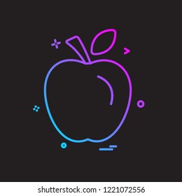 Apple icon design vector