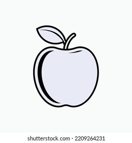 Apfelsymbol. Diet Symbol - Vektorgrafik.