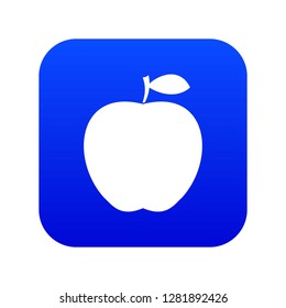 Apple icon digital blue for any design isolated on white vector illustration