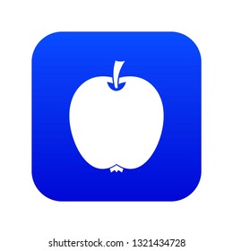 Apple icon digital blue for any design isolated on white vector illustration