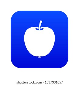 Apple icon digital blue for any design isolated on white vector illustration