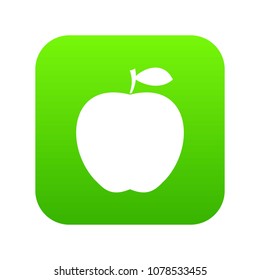 Apple icon digital green for any design isolated on white vector illustration