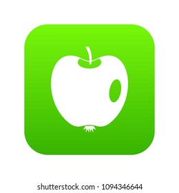 Apple icon digital green for any design isolated on white vector illustration