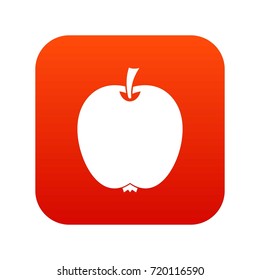 Apple icon digital red for any design isolated on white vector illustration