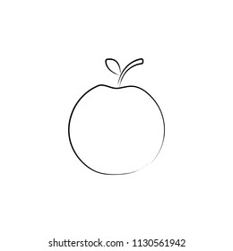 an Apple icon. Element of idea icon for mobile concept and web apps. Sketch style an Apple icon can be used for web and mobile. Premium icon on white background