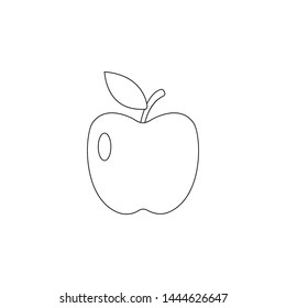 Apple icon. Element of resturant for mobile concept and web apps icon. Outline, thin line icon for website design and development, app development