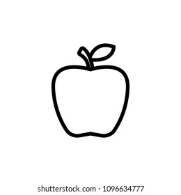 an Apple icon. Element of science icon for mobile concept and web apps. Thin line an Apple icon can be used for web and mobile on white background