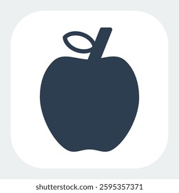 apple icon filled black style