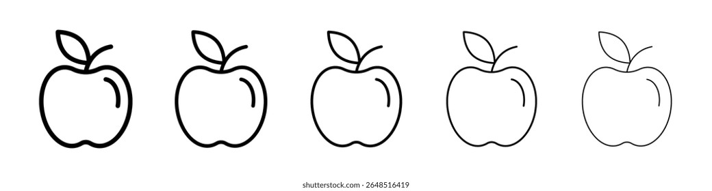 Apple icon filled flat sign concept for web design.