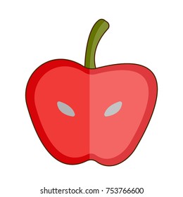 apple icon flat color