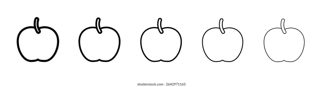 apple icon Flat design on isolated background
